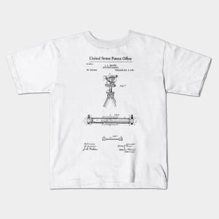 Surveyors Transit Patent Black Kids T-Shirt